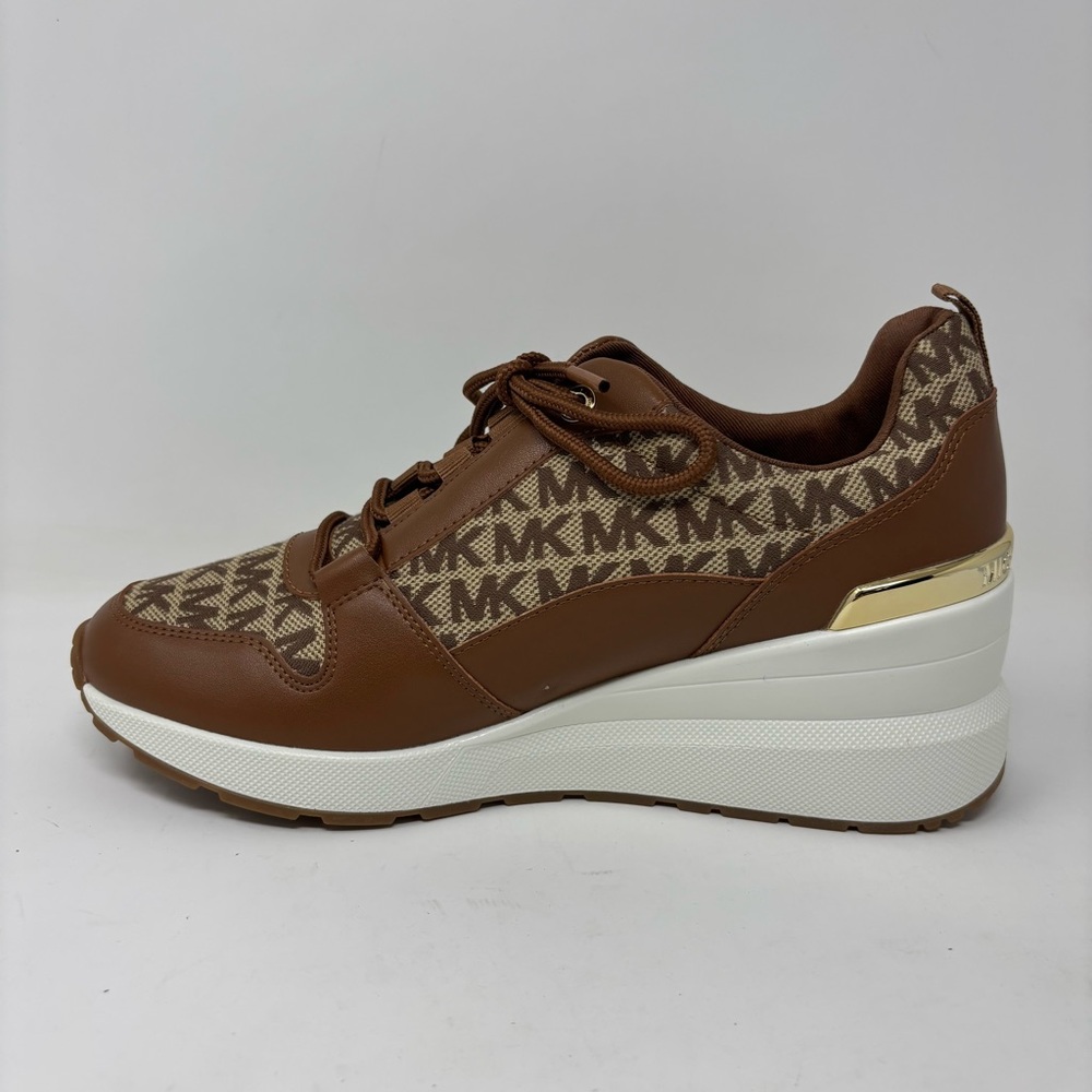 MICHAEL Michael Kors All Over Platform Logo Sneakers Size 8.5 NWOT - Picture 3 of 12